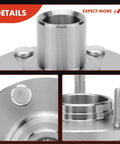 Close-up view of Two Piece Front Wheel Bearing And Hub Kit Fits Toyota Camry 1992 2001 2.2L And 2002 2003 2.4L Solara 1999 2001 2.2L And 2002 2003 2.4L Plus Lexus RX300 AWD 1999 2003 Ready For Your Ride showing metal finish and 5-stud assembly.