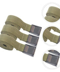 3 Pack Cargo Lashing Straps Military Green Adjustable Tie Down Straps With Quick Release Buckles For Luggage Camping And Gear