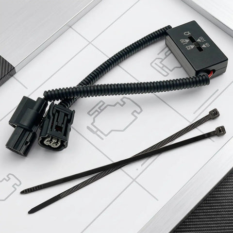 Plug And Play Vcm Deactivator Harness for Honda 3.5L V6 with connectors and zip ties, efficient for smooth commuter rides.