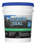 Heavy Duty Clear Acrylic Roof Coating For Asphalt Shingles And Slate Sealer Waterproof Shield 4.75 Gallon container with clear drying formula.