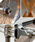 365 Piece Trailer Hitch Pin Kit With Heavy Duty Cotter Pins, R Clips, Locking Coupler Pins, Lynch Pins installed on equipment