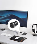 Smooth Signal Hdmi 4K 60Hz Female To Female Threaded Panel Mount Pass Through Adapter on a home office desk setup.