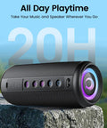 Portable Bluetooth Speaker With Bluetooth 5.4, 20W HD Loud Stereo Sound, TWS Pairing, RGB Lights, IP7 Waterproof