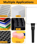 3 In 1 Foam Cutter Tool Set With Storage Bag, Includes 4.1 Inch Hot Knife Cutter Pen, 2.6 Inch Bendable Foam Cutter, 4.1 Inch Bow Wire Cutter, 32.8 Feet Replacement Wire, Marker Pen For Precise Styrofoam Shaping And Craft Projects. For pearl cotton, EPS, KT board, EPP, cellular glass, and sponge