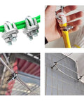 50 Pcs M6 Wire Rope Clips Galvanized Steel U Bolt Cable Clamps Beefy Heavy Duty Saddle Fasteners securing cables and ropes