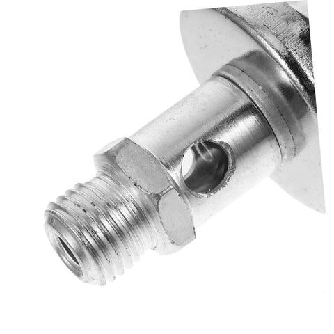 Close-up of High Pressure Grease Cup Needle Valve, Manual Grease Filling Tool for fittings and lathe machines, metal construction.