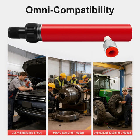 Heavy Duty 4 Ton Hydraulic Jack Pump Ram, Tough As Nails Metal Porta Power Cylinder Lift For Auto Body Repair, Truck Farm And Heavy Equipment Shop Workhorse