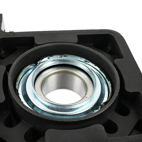 Close-up view of Heavy Duty Drive Shaft Center Support Bearing Carrier, high tensile steel with rubber housing.