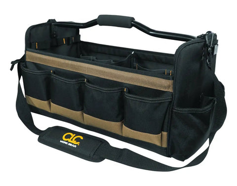 Top Tier Heavy Duty Soft Sided Tool Box With Adjustable Divider And Twenty Seven Hella Functional Pockets For Mechanics Contractors And Work Rig Management