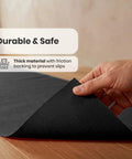 Black Carpet Floor Runner 2.6x30 Feet With Pre Attached Double Sided Tape Non Slip Demonstration