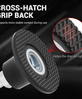 Cross-hatch grip detail of Two Pack 2 Inch Quick Change Disc Pad Holder With True One Quarter Inch Hex And Round Shanks For Die Grinder Drill And Impact Driver For Sanding Surface Conditioning And Polishing
