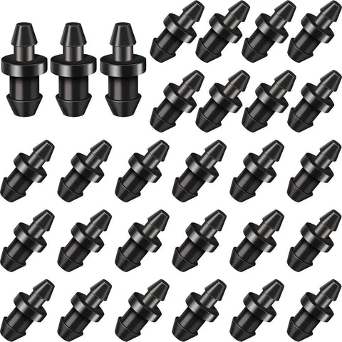 Drip Irrigation Plugs 1/4 Inch Tube Closure Goof Hole Plugs Irrigation Stopper For Garden And Lawn Black 150 Pieces