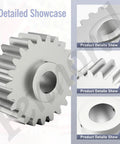 Heavy Duty Worm Gear Kit With Food Grade Grease And Gasket For Stand Mixers Replacement WPW10112253 gear details showcase