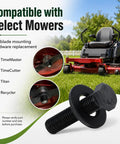 Six Sets Blade Bolts And Belleville Washer Kit For Mower Blade Replacement, 12 Pieces Total, Great Value Replacement For Toro Exmark TimeMaster Recycler, 7/16-20 Thread. mower bolt and washer