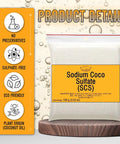 Premium Sodium Coco Sulfate SCS Fine Granules Anionic Foaming Surfactant For DIY Friendly Homemade Solid Shampoo Bars And Foamy Body Soap Hair Care With Bubbly Lather 600 g 21.17 oz, 100 g pouch