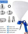 Heavy Duty Air Texture Gun For Drywall And Joint Compound with three tips, 1.5 gallon hopper, multiple sprayable materials.