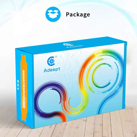Ultimate Raspberry Pi Starter Kit For Newbie Makers With Python And C Code 40 Hands On Projects STEM Education DIY Electronics Pack With Comprehensive 480 Page PDF Manual package box