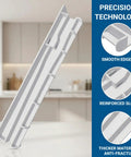 Sturdy Replacement Refrigerator Crisper Drawer Center Slide Rail Brings Slick Gliding Action Again Zero Headaches Needed Quick Hands On Fits W10671238 Kitchen Appliance Part with smooth edges.