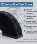 Heavy Duty Accordion Dust Cover For Linear Guide Rails Flexible Telescopic Shield With Oil And Dust Protection