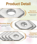 Beveled Square Washers 4 Pack M6 6x16mm 304 Stainless Steel Flat Spacers For Bolts Bearing Plates Leveling Fasteners And Wedge Shims Rust Proof Corrosion Resistant Inner Diameter 6mm Thickness 2mm Height 3.8mm PATIKIL product details
