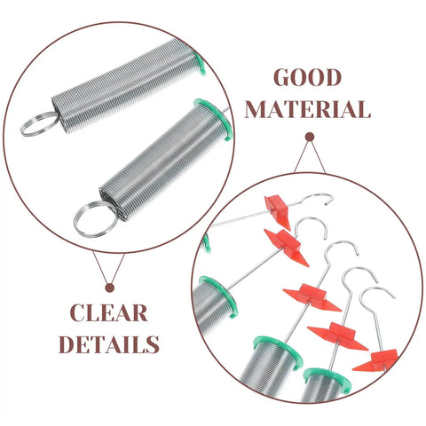 10 Pack Spiral Spring Kit for Physics Experiments Hooke's Law Teaching Tools Reliable Compression Springs close-up details