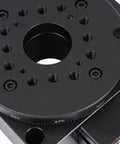 Close-up of the 100mm Rotating Platform 100mm High Precision Bearing Rotary Table With 360 Degree Worm Gear Transmission detail.