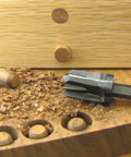 Tapered Five Eighths Inch Hex Shank Plug Cutter For Concealing Screws And Fasteners Use Scraps To Match Wood Grain Or Create A Decorative Contrast Snappy Plug Cutter Made In USA