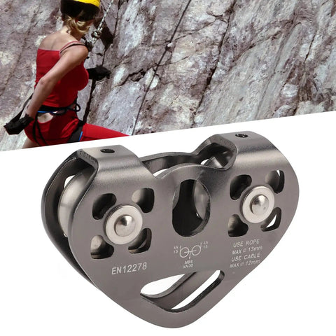 Double Pulley Zipline Kit For Backyard Adventure With Tandem Zipline Trolley Built Tough Heavy Duty Aluminum Pulley System