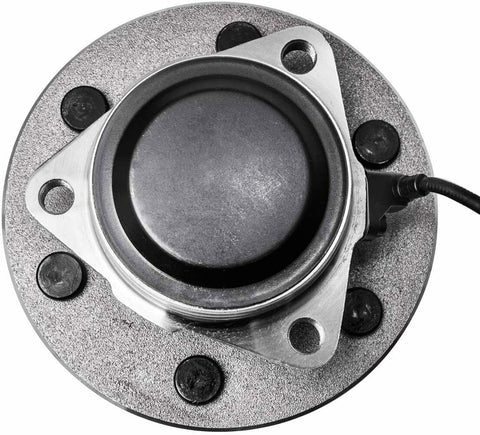 6 Lug Front Wheel Hub And Bearing Assembly With ABS For 2WD Chevy GMC Silverado Sierra 1500 Tahoe Escalade, top view