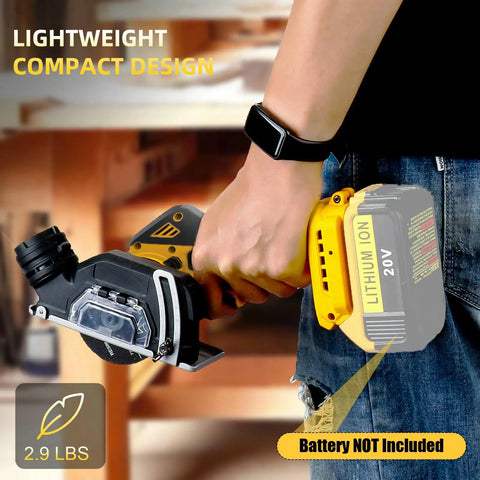 Compact 3 Inch Mini Circular Saw Cuts Metal Wood Tile And Plastic Without The Sweat Features Brushless Motor Two Speed Settings Six Hardened Steel Blades Straight Shooting Precision On Any 20V System No Juice Box Included