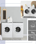 No Sweat Washer And Dryer Top Protector Covers 2 Pack Non Slip Absorbent Dust Proof Laundry Room Mats on appliances.