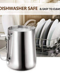 Stainless Steel Milk Frothing Pitcher Set 12oz 20oz 32oz For Espresso Machines Pro Grade Barista Tools Dishwasher Safe