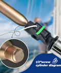 24G CO2 Cartridge Cylinder For Life Vests And PFD Rearming Kit Auto Or Manual Inflating Life Jacket Accessory with 1/2" screw thread
