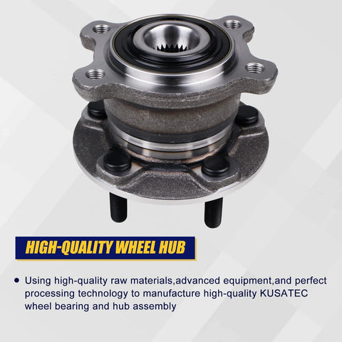512500 Rear Wheel Bearing And Hub Assembly For Ford Escape AWD 2013 to 2018 and Lincoln MKC AWD 2015 to 2019 with ABS 5 lug fit