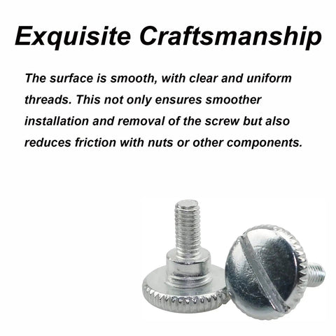 10 Pcs Universal Sewing Machine Presser Foot Screws With Knurled Large-Head Grip, Grab-and-Go Hand Tightening For Quick-Change Replacement Spares For Domestic And Industrial Machines, Heavy-Duty Iron Construction, Metal Silver Finish, close-up