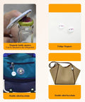 DIY Button Badge Maker Kit 3 In 1 Press With 1 Inch, 1.25 Inch, And 2.25 Inch Molds, 300 Button Parts, 5 Fridge Magnets, 5 Bottle Openers, And 5 Keychains For Custom Pins And Small To Large Badges accessories including bottle opener, magnet, and keychain.