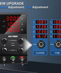 Pro Grade DC Power Supply 30V 10A Adjustable Switching Regulated Bench Lab Unit with 4-Digit LED Display and Control Knobs