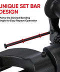 Powerful 1500W Electric Hydraulic Rebar Bender For Smooth Bending Up To 1 Inch #8 Steel Rods set bar design for accurate bending angles.
