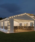 Heavy Duty 20x20 Outdoor Party Tent Gazebo White Event Shelter Wedding Canopy With Removable Sidewalls And Windows