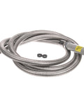 B-0096-H 96 Inch Flexible Stainless Steel Hose For Commercial Kitchens And Sinks, Heavy Duty Replacement Part, coiled view