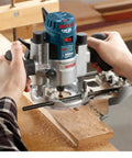 Using the Versatile 30 Piece Carbide Tipped Wood Router Bit Set For Hardwood Softwood And Wood Composite Projects on a wooden edge