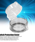 Push Button Switch Guard Cover 30mm Plastic Round Shield For Industrial Panels And Electrical Systems, open view.