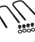 Ford Front Leaf Spring Axle U-Bolt Kit With Beefy Hardware shown with U-bolts, nuts, and washers