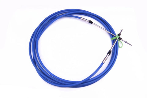 Coiled blue Outboard Remote Control Cable 33C Throttle Shift, 17ft 5.18m For Yamaha Tohatsu Boat Motor Steering System