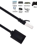 Ethernet Extension Cable 25 Ft Cat6 Shielded Patch Cable RJ45 Male To Female High Speed Network Cable for PC and Routers