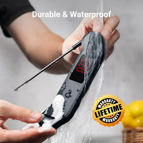 Instant Read Digital Meat Thermometer With 1 Second Response 0.5F Accuracy NIST And NSF Certified under running water