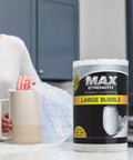 Heavy Duty Large Bubble Cushioning Wrap For Moving And Shipping, 60 Ft Perforated Bubble Roll with large bubbles protecting mug