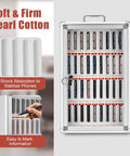 Built Different 36 Slot Cell Phone Locker With Heavy Duty Aluminum Frame And Secure Lock organizational design showcasing phones in slots.