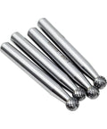 High-Performance Tungsten Carbide Ball Shaped Double Cut Rotary Burr Files For Tough Metalwork Grinding, Pro Tool Making And Engineering Projects