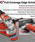 Three Head 2800W Concrete Grinding And Polishing Machine With 8 Inch Coverage Six Speeds Electric Diamond Grinder close-up view